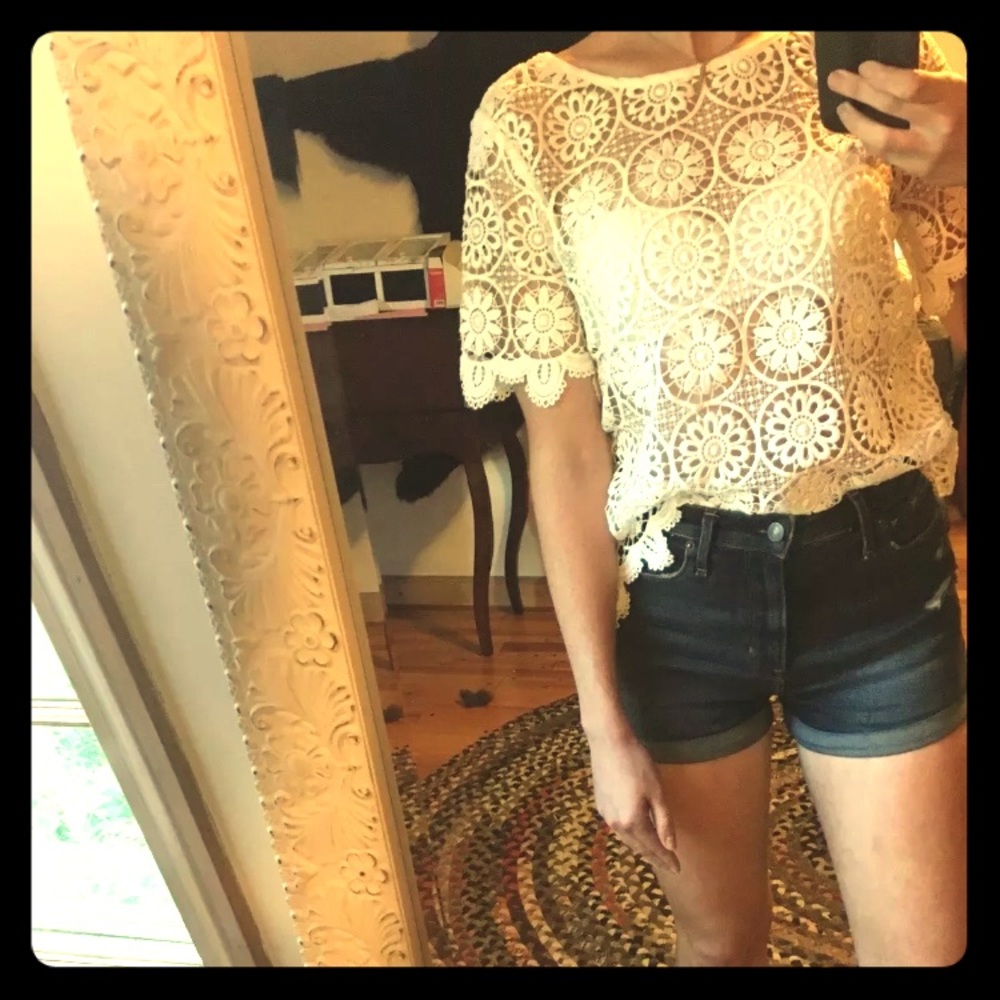 NWT Banana republic shirt white floral Small $89